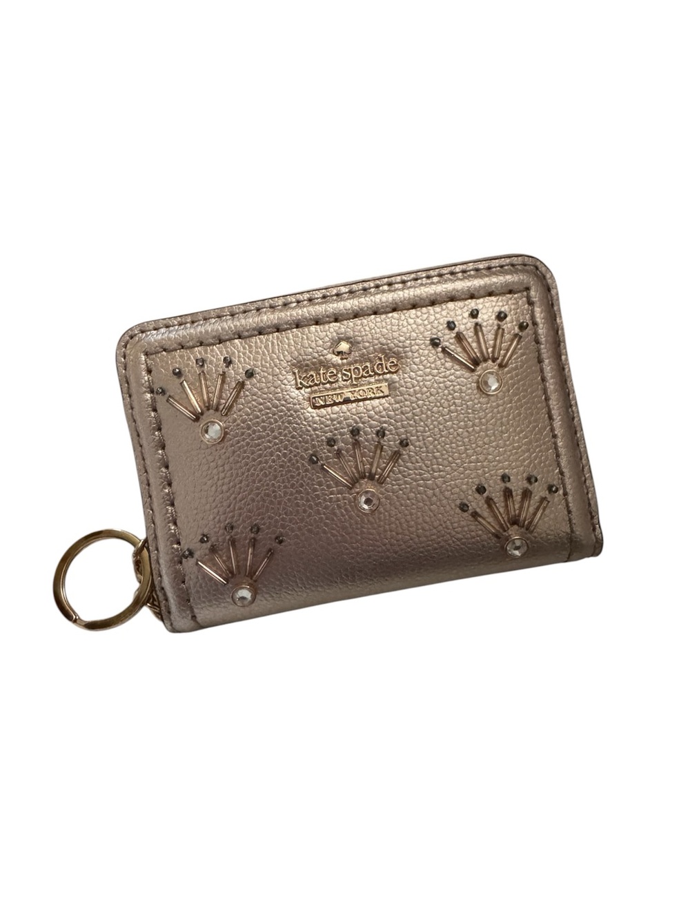 Kate Spade Dani Patterson Drive Embellished Wallet w/ Key Chain